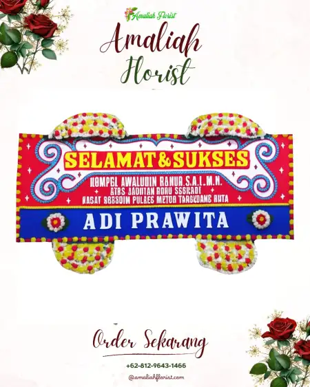 Papan Bunga Ucapan Selamat Tritis