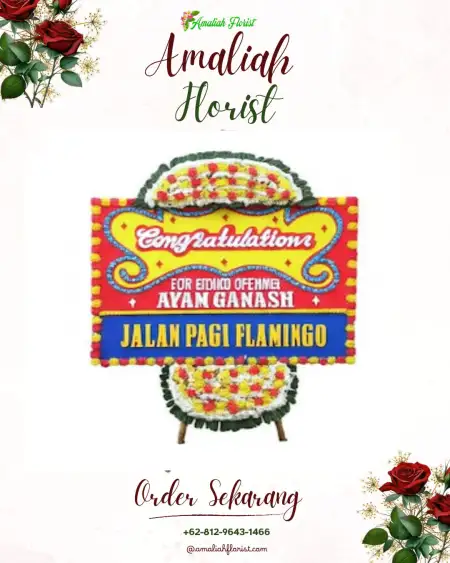 Sewa Papan Bunga Tritis